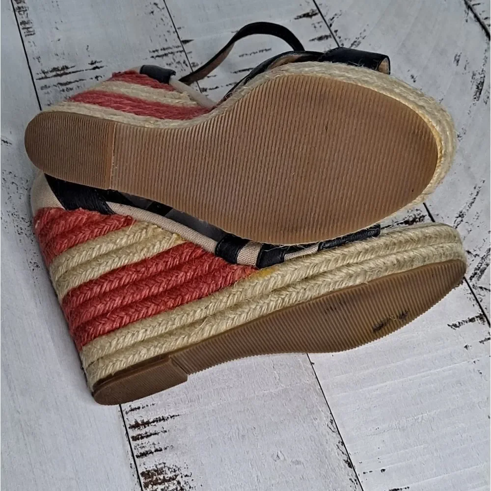 Audrey Brooke Kerry Braided Wedges 6M